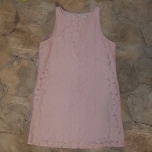 BB Dakota Pink Lace Shift Dress
